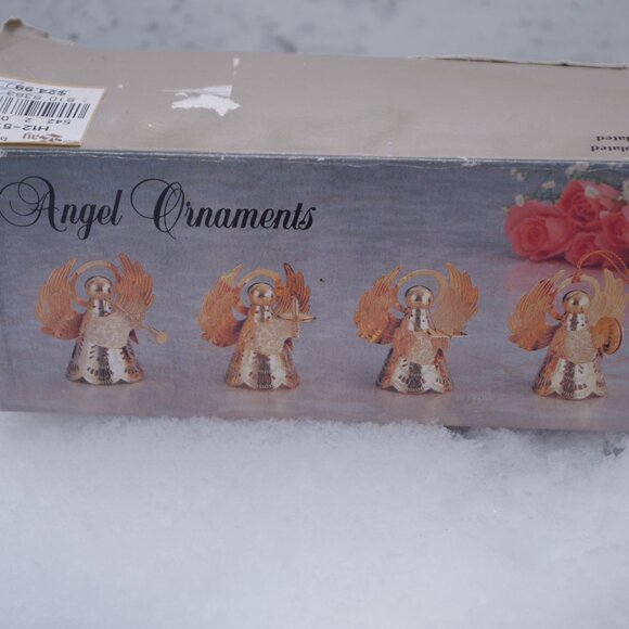 Vintage Angel Ornaments Gold -Plated Brass Hanging Ornaments - Picture 6 of 6